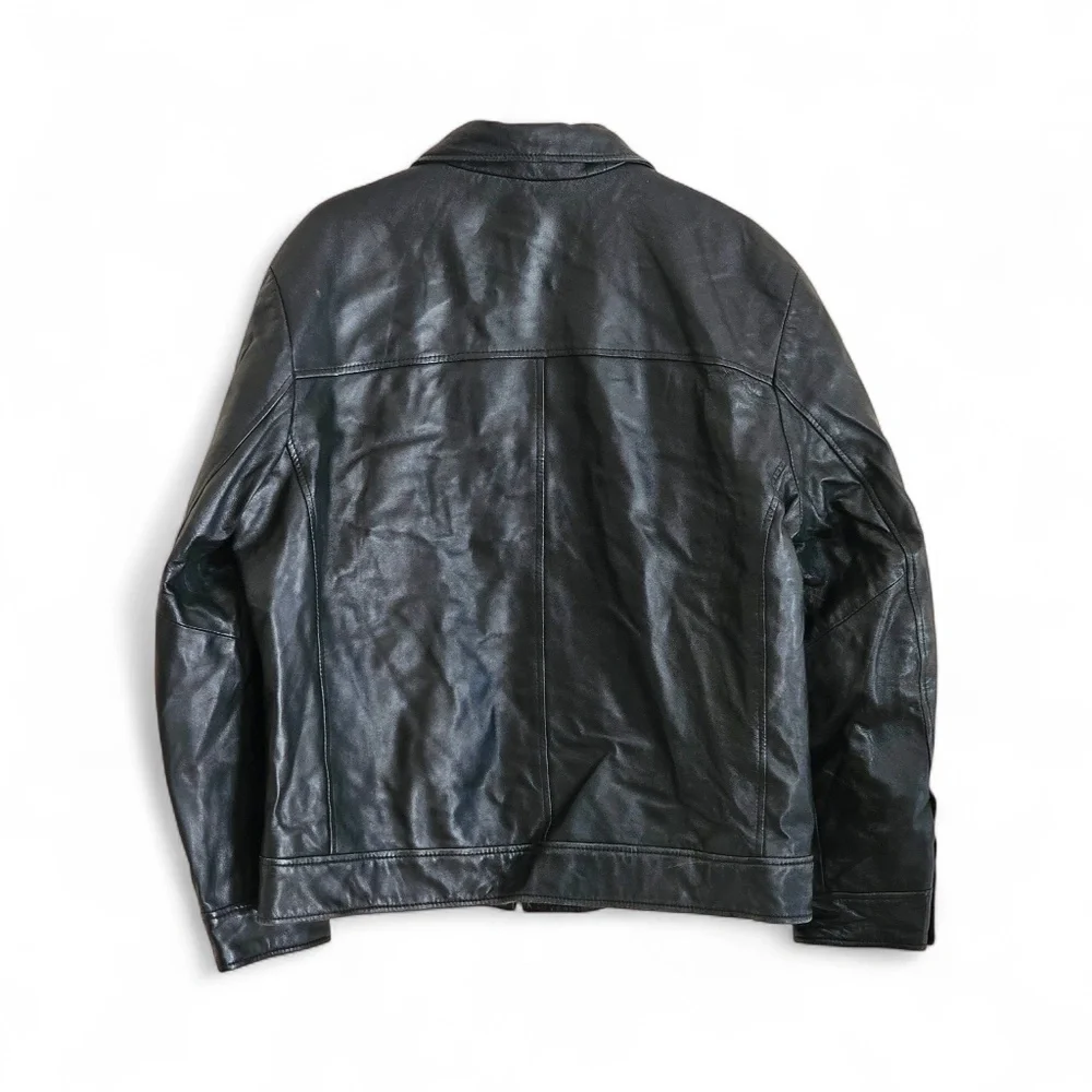 Vintage Conbipel men's leather jacket in black size 54 XL